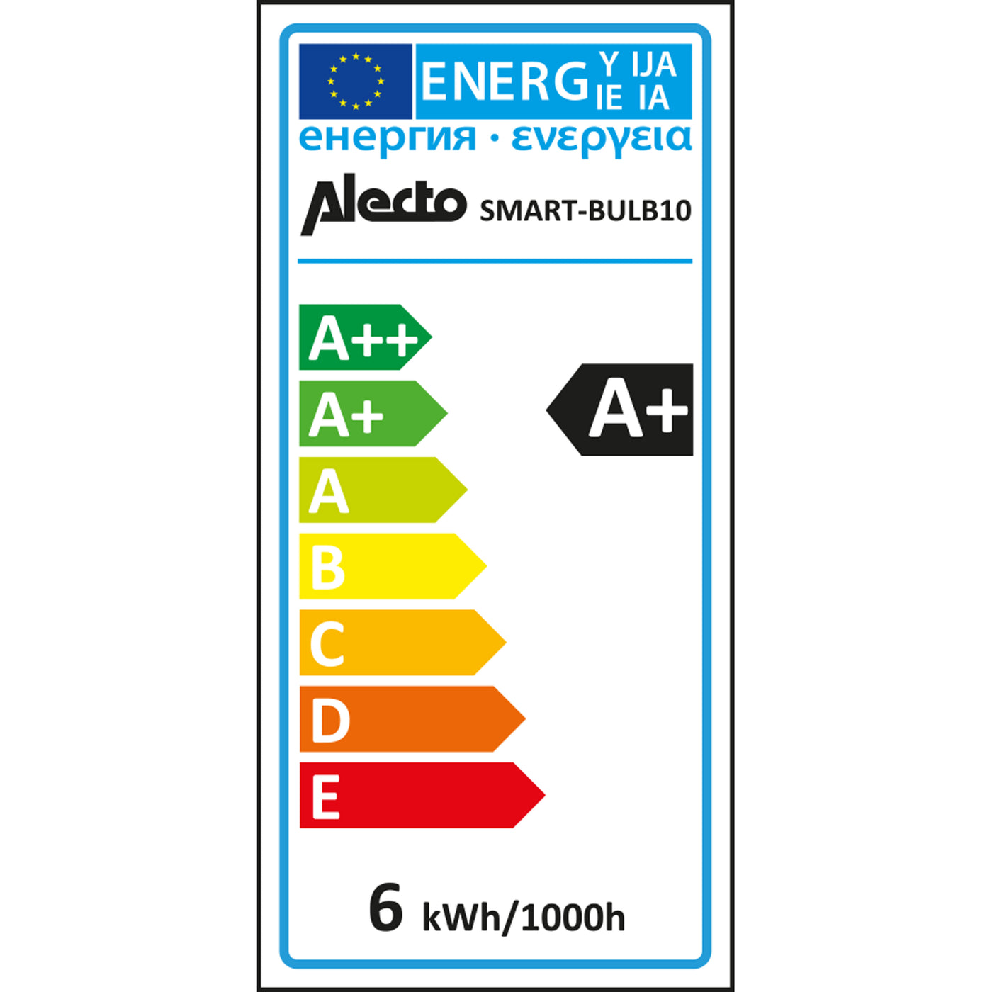Alecto SMART-BULB10 DUO - Smarte WLAN LED-Lampe, 2er-Pack, weiß