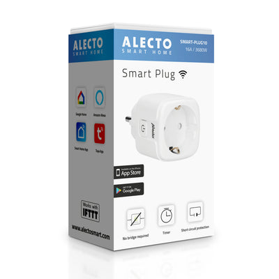 Alecto SMART-PLUG10 - Smarter WLAN-Zwischenstecker, 16 A, 3680 W
