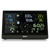 Alecto WS3875 - Professionelle 6-in-1 Wetterstation - Kabelloser Außensensor - Schwarz