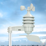 Alecto WS3875 - Professionelle 6-in-1 Wetterstation - Kabelloser Außensensor - Schwarz
