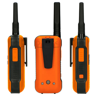 Alecto FR300OE - Robustes Funkgerät, Reichweite von bis zu 10 Kilometern, Orange/Schwarz