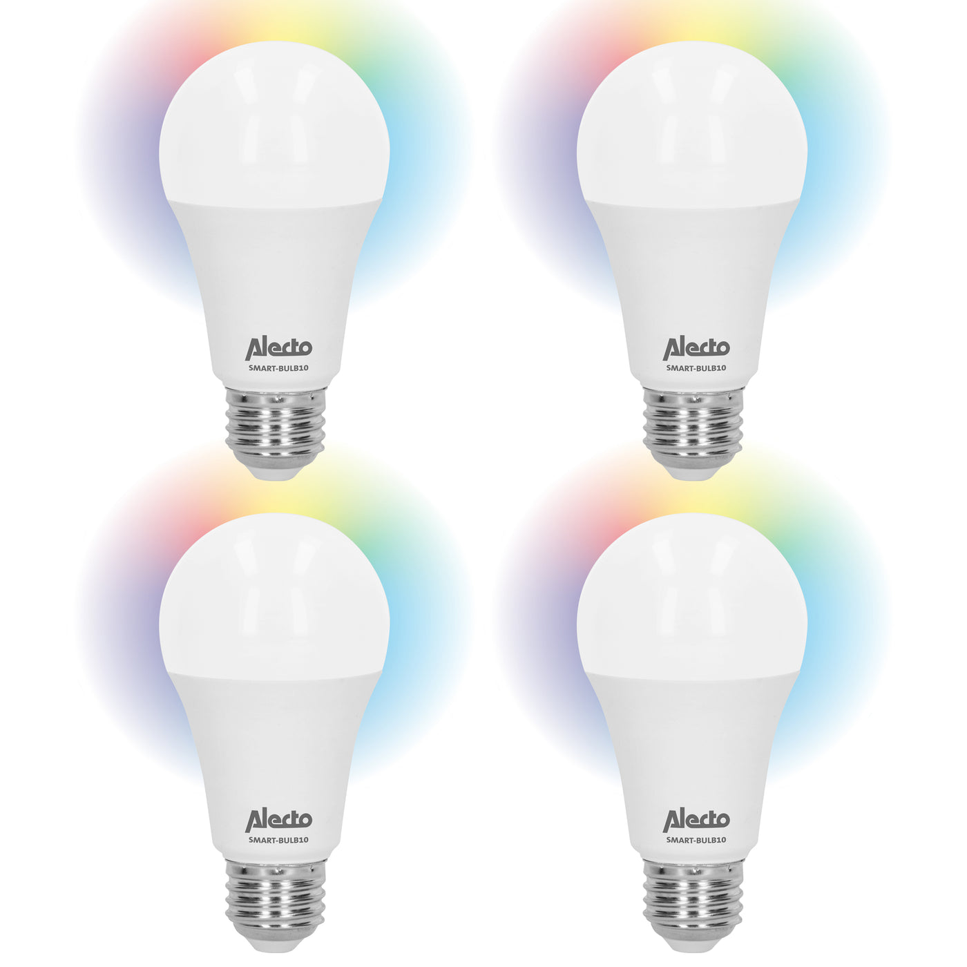 Alecto SMART-BULB10 4-PACK - Smarte WLAN LED-Lampe, 4er-Pack