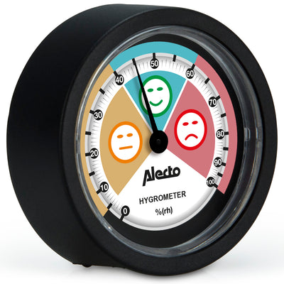 Alecto WS-05 - Analoges Hygrometer, schwarz