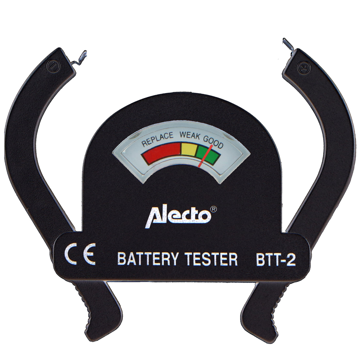 Alecto BTT-2 - Kompakter Universal Batterietester für AA, AAA, C, D und 9V Batterien