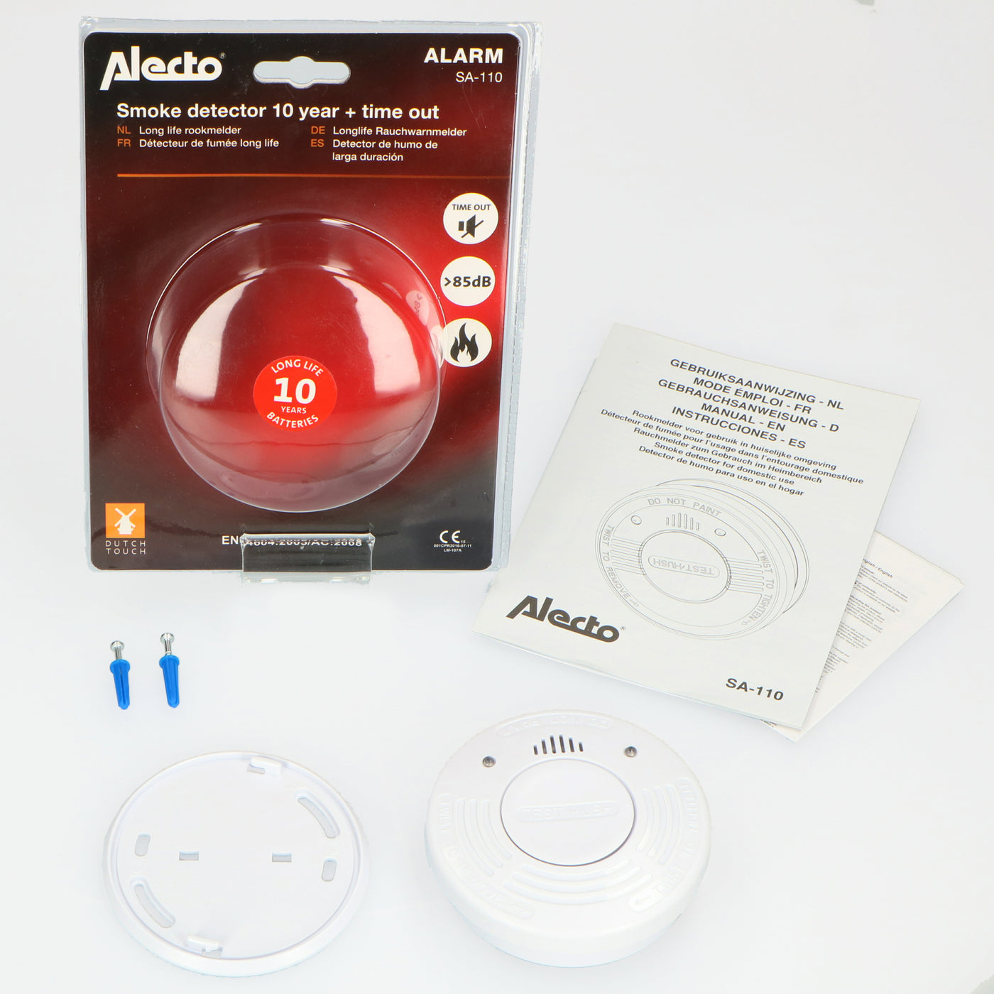 Alecto SA-110 - Rauchmelder mit 10 Jahren Batterie- und Sensorlaufzeit