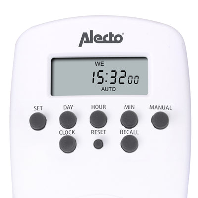 Alecto DTS-814 - Digitale Zeitschaltuhr, weiß