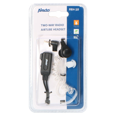 Alecto FRH-10 - Luftschlauch Headset Walkie Talkie, Schwarz