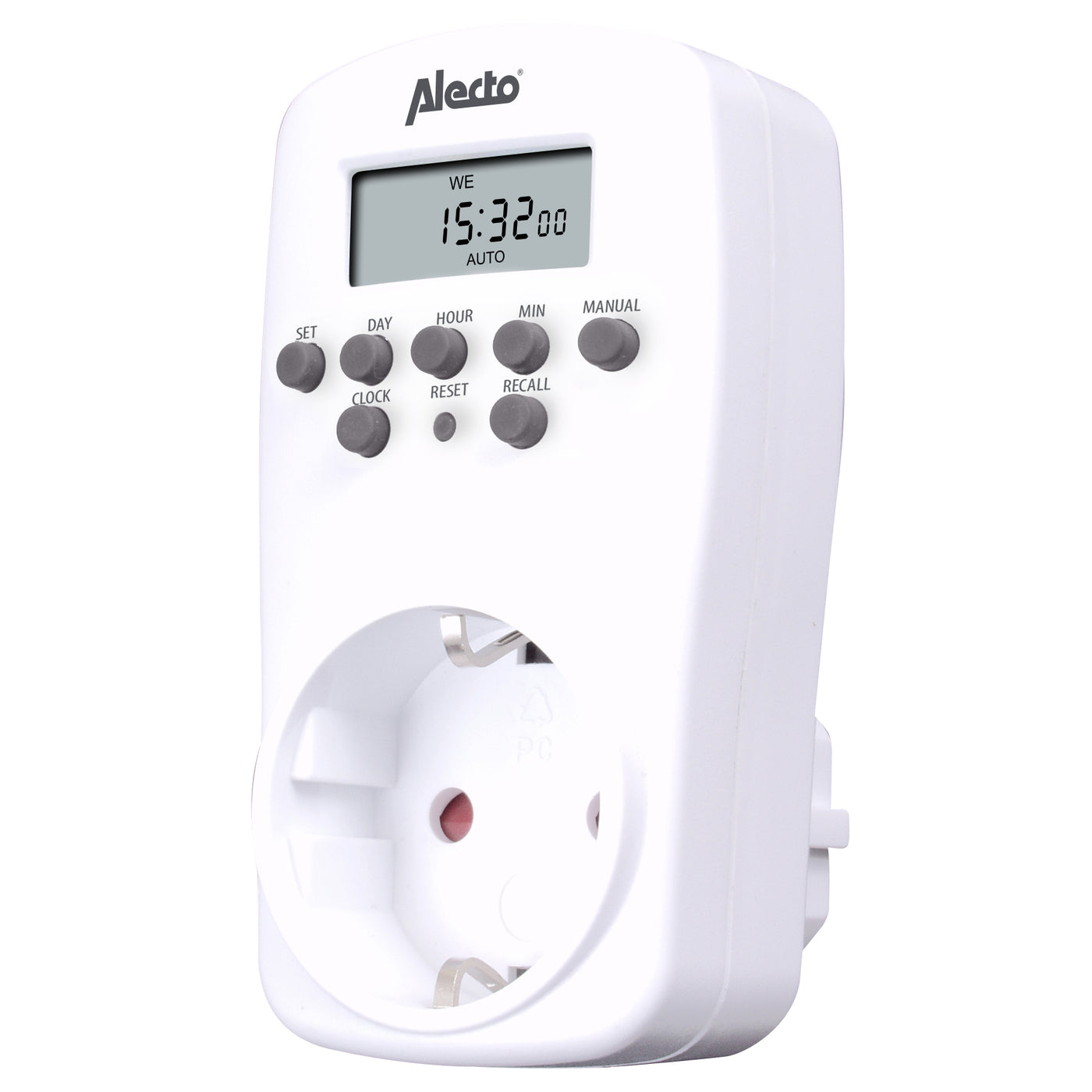 Alecto DTS-814 - Digitale Zeitschaltuhr, weiß